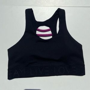 Black Sports Bra